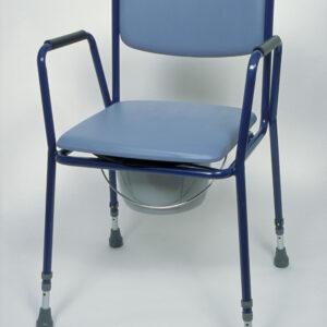 Toiletstoel  in hoogte verstelbaar 45-60 cm zitbreedte 45 cm stapelbaar